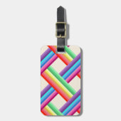 Regenboog Twist Bagagelabel (Voorkant verticaal)