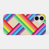 Regenboog Twist iPhone 16 Hoesje (Achterkant horizontaal)