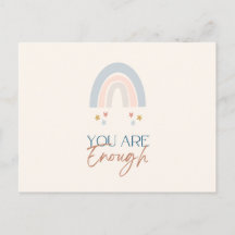 Regenboog U bent genoeg Waterverf Aardse