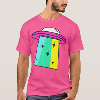 regenboog-ufo t-shirt