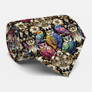 Regenboog Uil Art Deco Art Nouveau Das