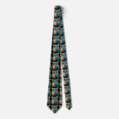 Regenboog Uilen Magic Neckties Stropdas (Voorkant)