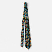 Regenboog Uilen Magic Neckties Stropdas (Achterkant)