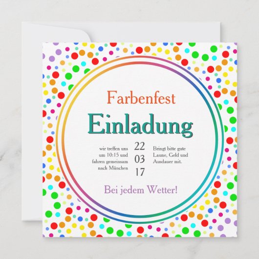 Regenboog uitnodiging (Achterkant)