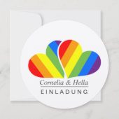 Regenboog Uitnodiging (Voorkant)