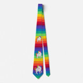 Regenboog Unicorn Unicorns Neckties Stropdas (Voorkant)