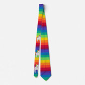 Regenboog Unicorn Unicorns Neckties Stropdas (Achterkant)