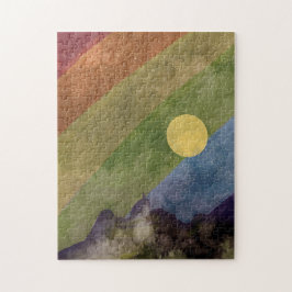 Regenboog universum puzzel