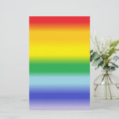 Regenboog v1 briefpapier (Staand voorkant)