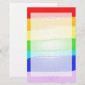 Regenboog v2 briefpapier (Voorkant / Achterkant)
