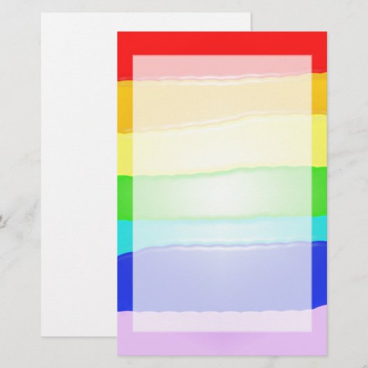 Regenboog v2 briefpapier (Voorkant / Achterkant)