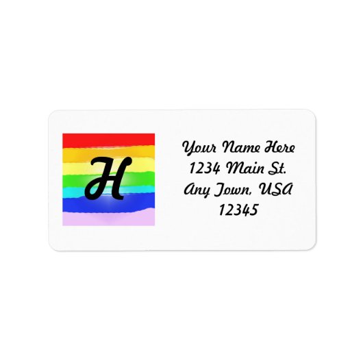 Regenboog v2 etiket (Voorkant)