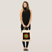 Regenboog v4 tote bag (Voorkant (model))
