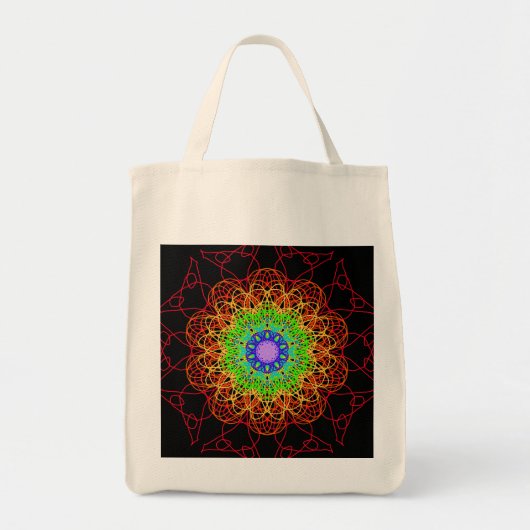 Regenboog v4 tote bag (Voorkant)