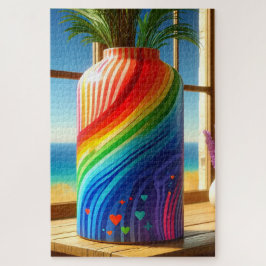Regenboog Vaas Legpuzzel