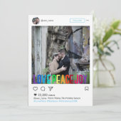 Regenboog Vakantie Insta Frame Foto Kaart (Staand voorkant)