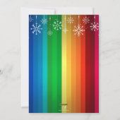 Regenboog Vakantie Insta Frame Foto Kaart (Achterkant)