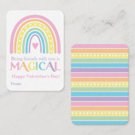 Regenboog Valentijn, Eigen Valentijn voor in de Kl Notitiekaartje