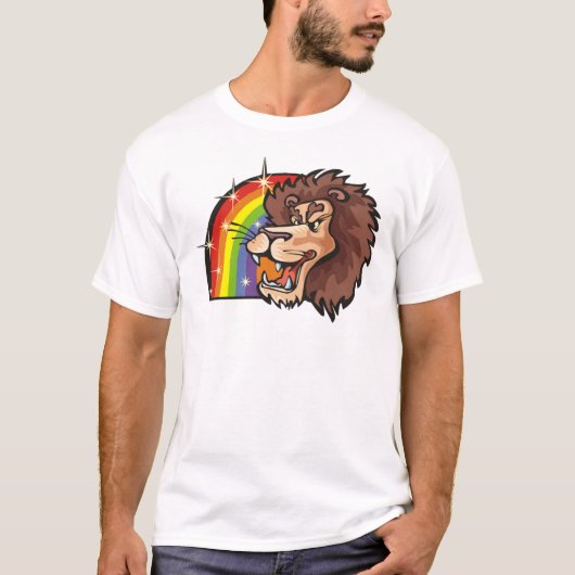 Regenboog van 1980 met Leo Lion T-shirt (Voorkant)