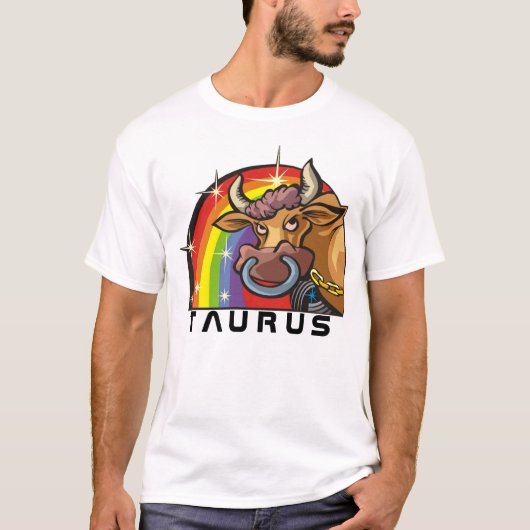 Regenboog van 1980 met Taurus Bull T-shirt (Voorkant)