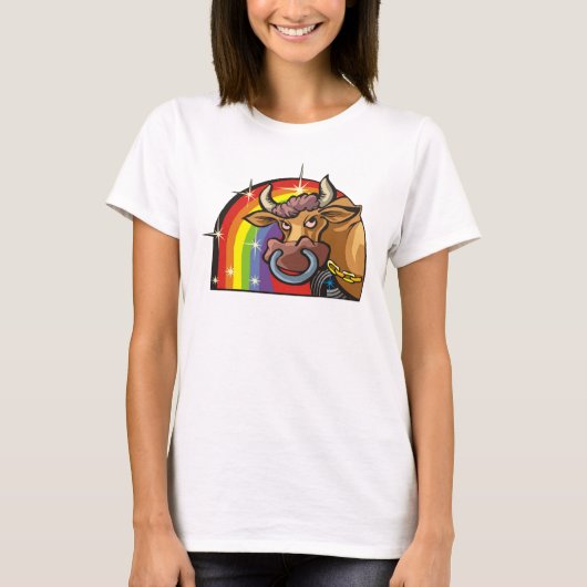 Regenboog van 1980 met Taurus Bull T-shirt (Voorkant)