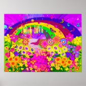 Regenboog van bloemen poster (Voorkant)