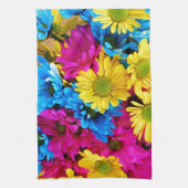 Regenboog van Daisies Theedoek (Verticaal)