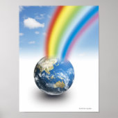 Regenboog van de aarde poster (Voorkant)
