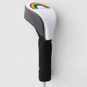 Regenboog van de Gay Pride. Liefde is liefde. Golfheadcover (Schuin)