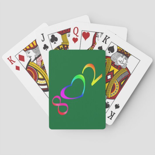 Regenboog van de Gay Pride Pokerkaarten (Achterkant)