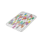 Regenboog van de Inspirerend graffiti Bath Mat (Gekanteld)