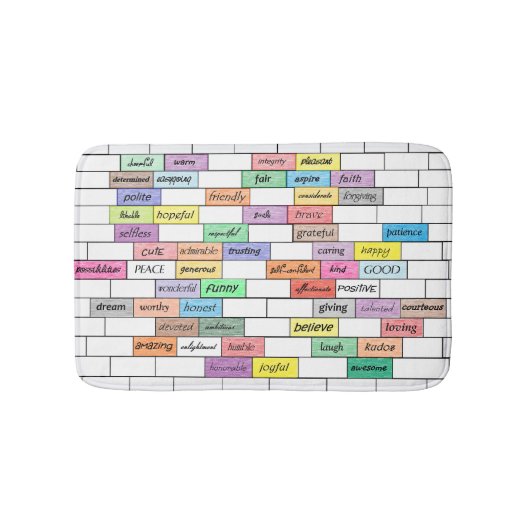 Regenboog van de Inspirerend graffiti Bath Mat (Voorkant)