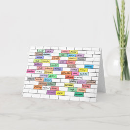 Regenboog van de Inspirerend graffiti-kaart Kaart