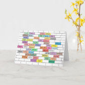 Regenboog van de Inspirerend graffiti-kaart Kaart (Gele Bloem)