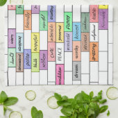 Regenboog van de Inspirerend Graffiti Kitchen Towe Theedoek (Gevouwen)