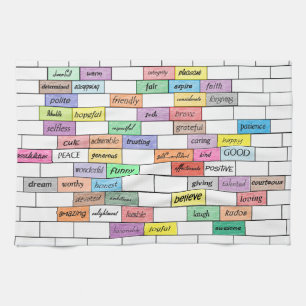 Regenboog van de Inspirerend Graffiti Kitchen Towe Theedoek