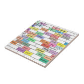 Regenboog van de Inspirerend graffiti-tegel Tegeltje (Zijkant)