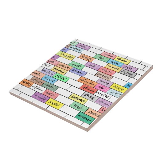 Regenboog van de Inspirerend graffiti-tegel Tegeltje (Zijkant)