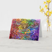 Regenboog van de Kaart van dieren (Gele Bloem)