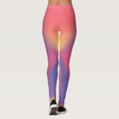 Regenboog van de kleurdiamantvormen leggings (Achterkant)