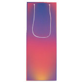 Regenboog van de kleurdiamantvormen wijn cadeautas (Voorkant)