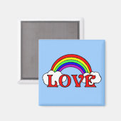 Regenboog van de liefde magneet (Voorkant / Achterkant)