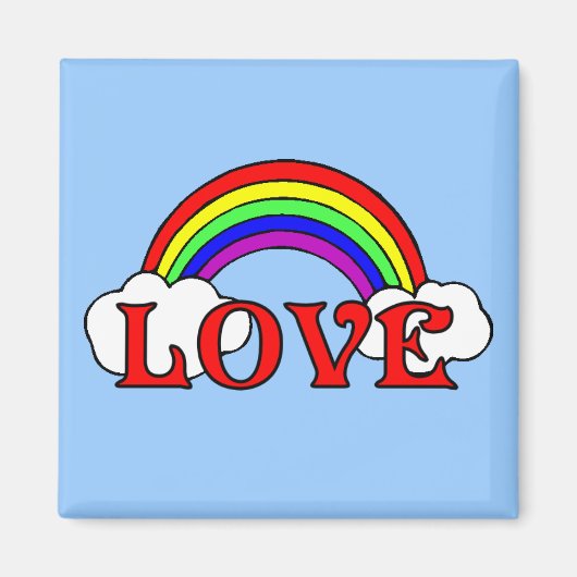 Regenboog van de liefde magneet (Voorkant)