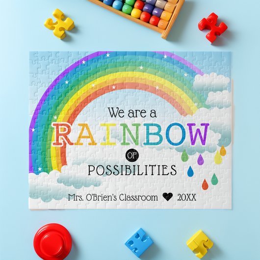 Regenboog van de mogelijkheden legpuzzel