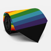 Regenboog van de strips stropdas (Opgerold)