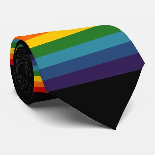 Regenboog van de strips stropdas (Opgerold)