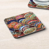 Regenboog van de Turkse Bowlen Drankjes Onderzetter (Linkerzijde)