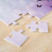 regenboog van de vlinder legpuzzel (Zijkant)