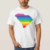 regenboog van de zuidcarolina t-shirt (Voorkant)