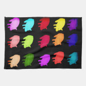 Regenboog van draaistellen theedoek (Horizontaal)